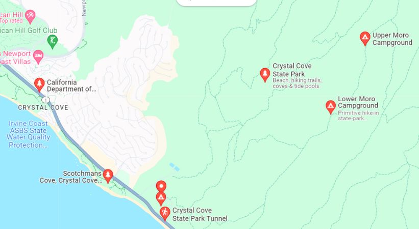 Crystal Cove State Park camps