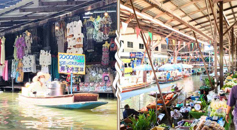 Damnoen Saduak Floating Market Food