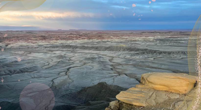 Camping in Moonscape Overlook