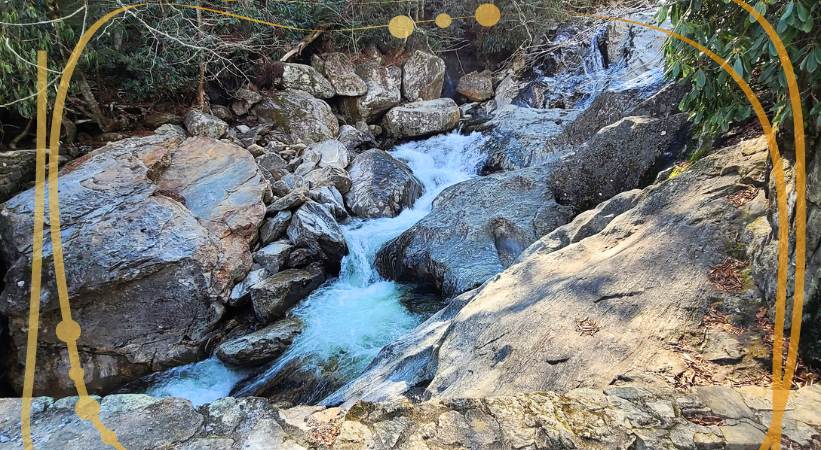 sunburst waterfall nc image