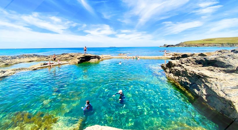 Beautiful trevone natural sea pool