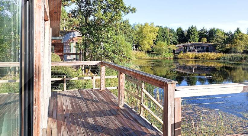 brompton lakes Lodges lakefront view