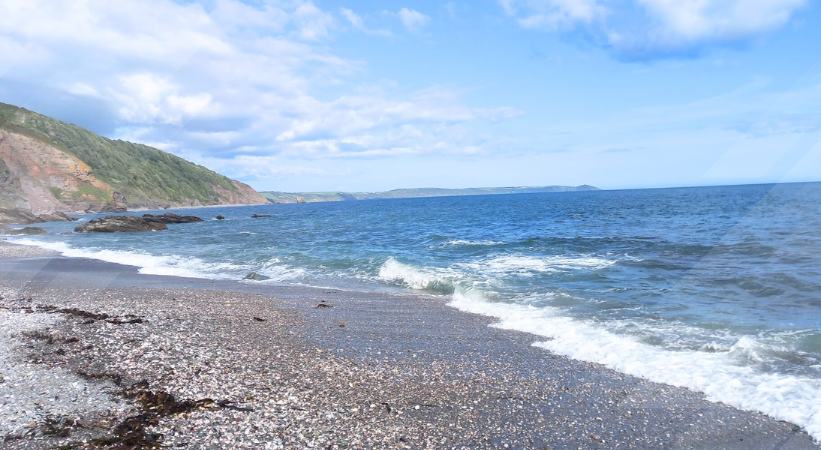 downderry beach cornwall uk