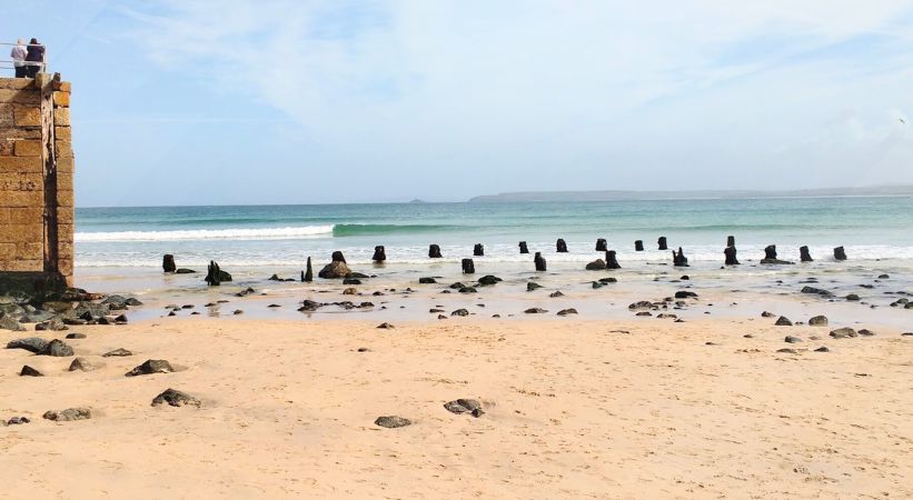 Bamaluz Beach Cornwall