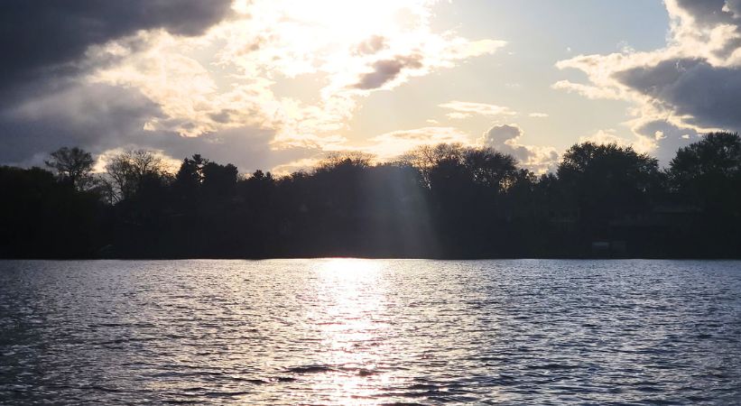 Eagle Lake MI sunset