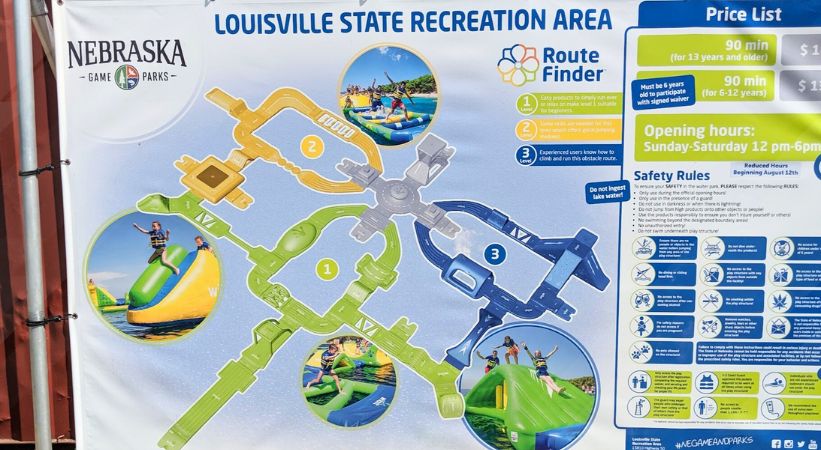 Louisville state recreation area campground photos