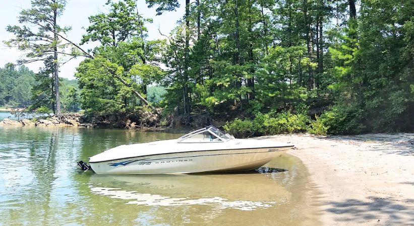 Small lake fishing boat