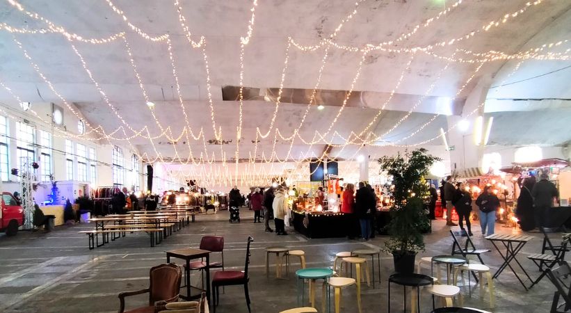 vintage Christmas market