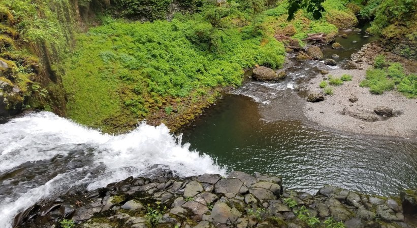 Abiqua Falls jump