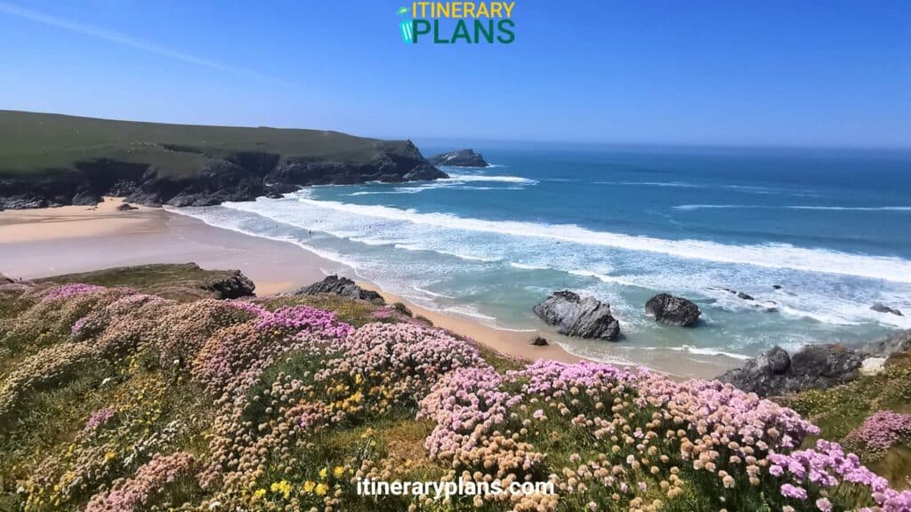 Porth Beach Cornwall