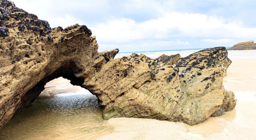 Porth Beach Cornwall Photo