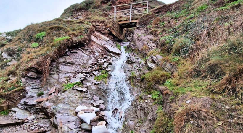 Sharrow Beach Waterfall