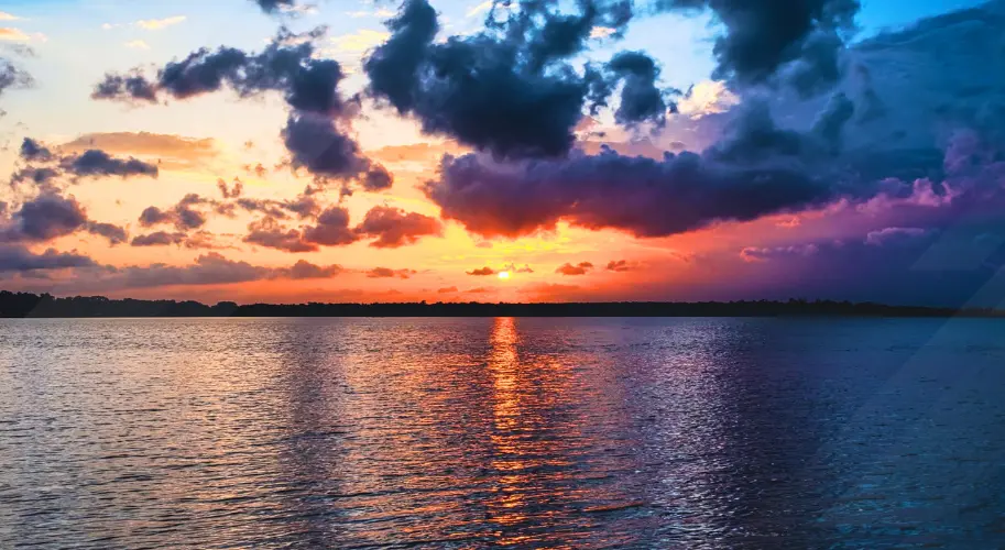 Lake Santa Fe sunset