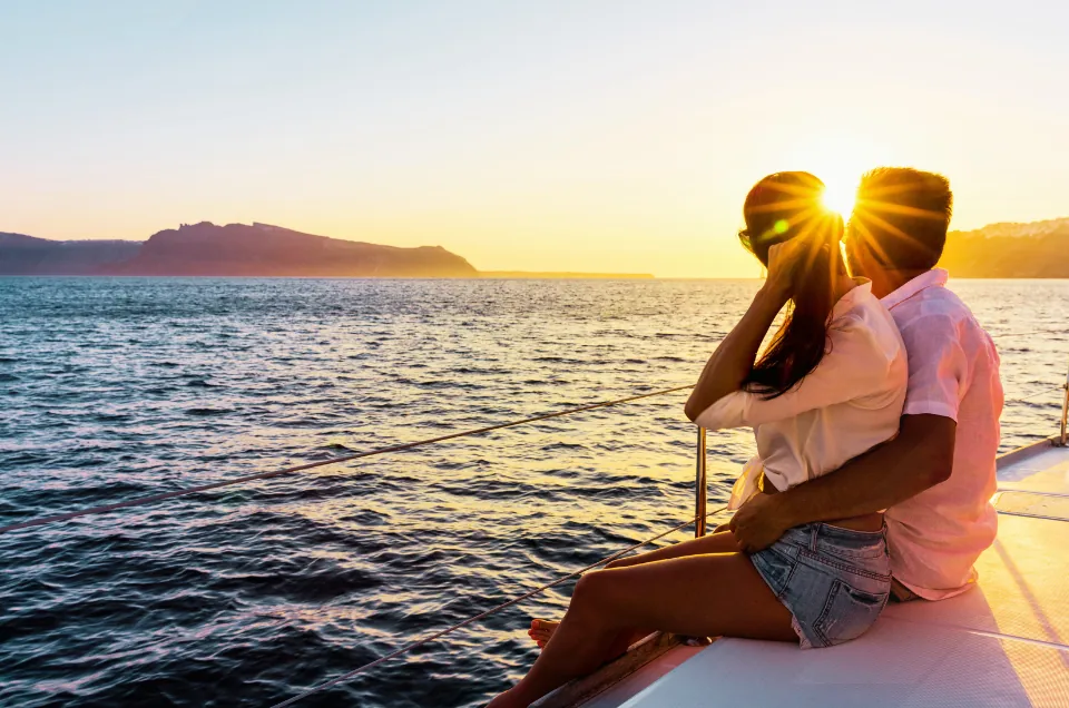 Romantic Sunset Cruise on honeymoon trip maldives