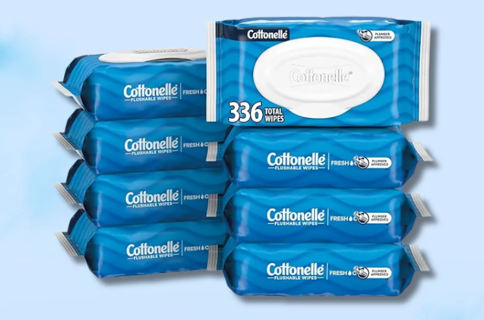 Cottonelle Fresh Feel Flushable Wet Wipes, Adult Wet Wipes