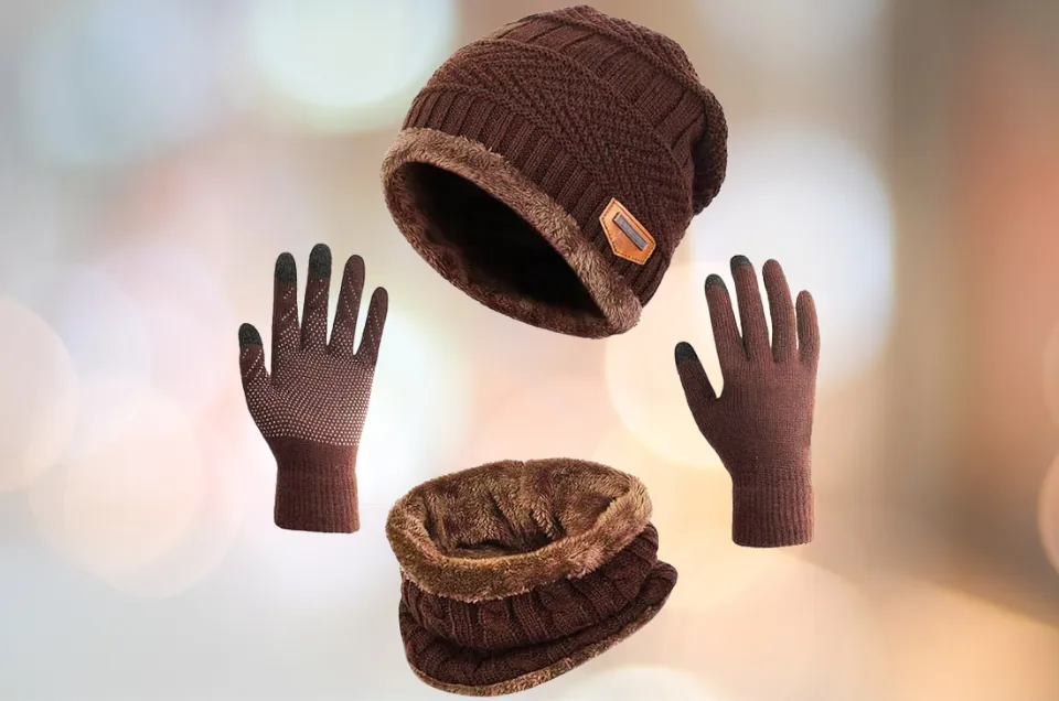 Hindawi Winter Hat Scarf Gloves