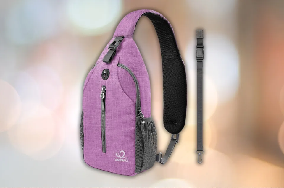 WATERFLY Crossbody Sling Backpack Sling Bag Travel Hiking