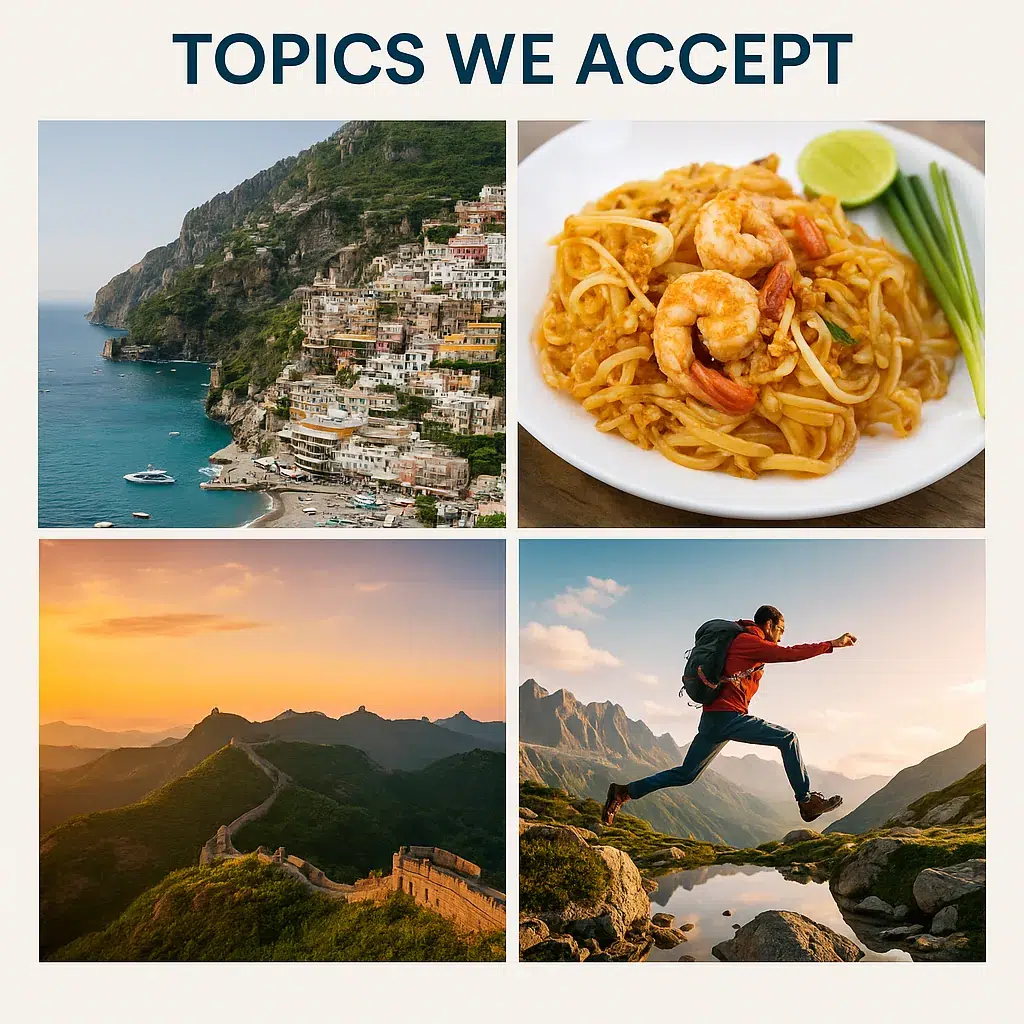 Topics We Accept